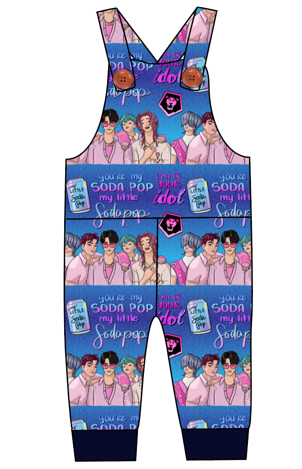 Demon Boy Band Overalls and Shortalls