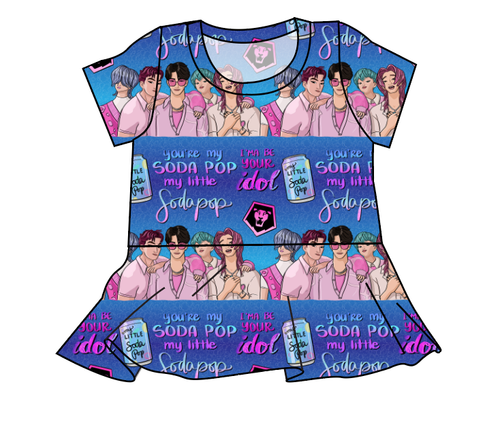 Demon Boy Band Peplum Top