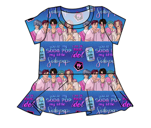 Demon Boy Band Peplum Top
