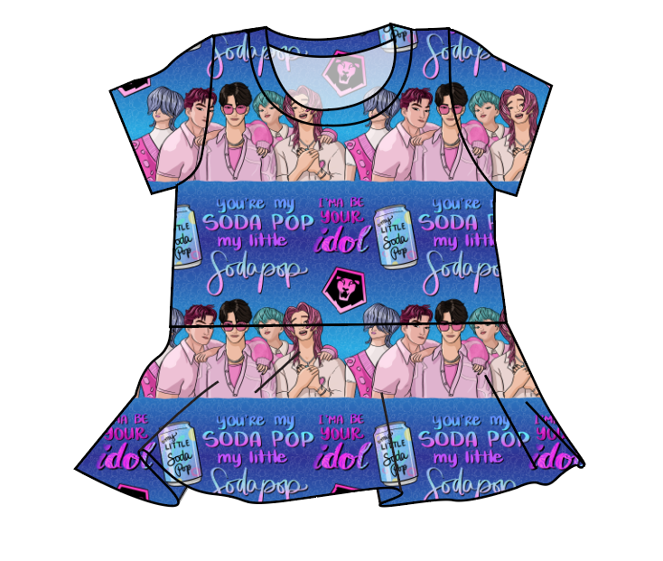 Demon Boy Band Peplum Top