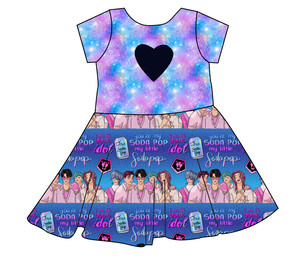 Demon Boy Band Molly Heart Back Twirly Dress