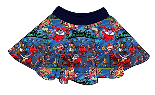 Commander Cupcake Circle Skirt