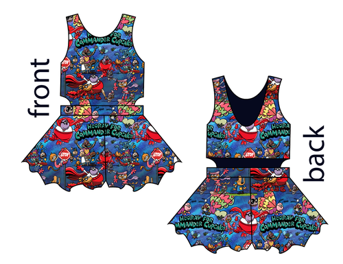 Commander Cupcake Kids Playsuit