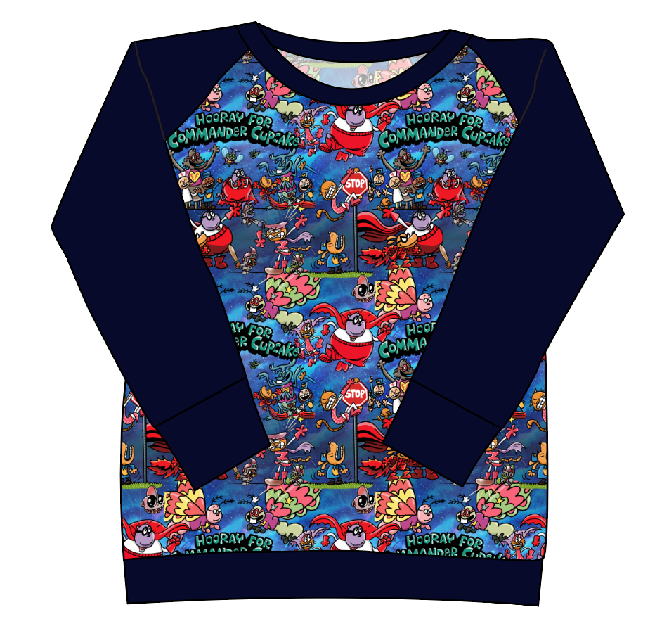 Commander Cupcake Ladies' Classic Crewneck