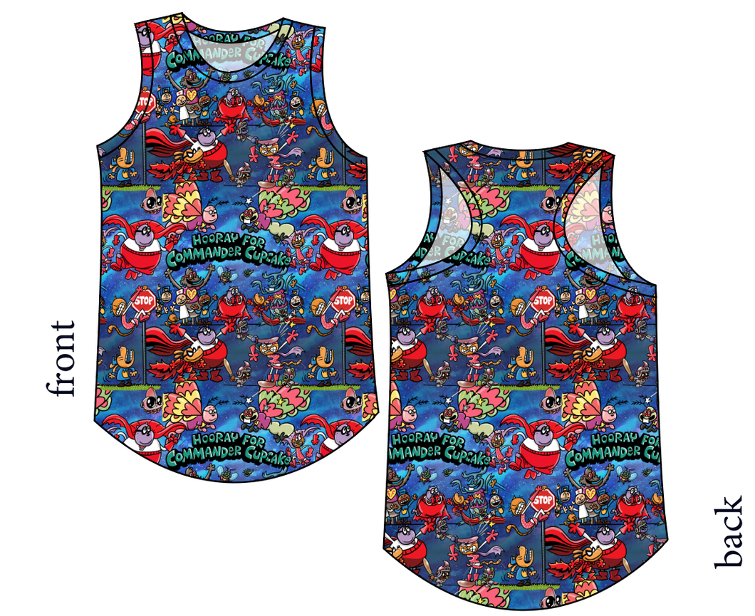 Commander Cupcake Ladies' Summer Tank