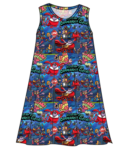 Commander Cupcake Ladies' Swing Dress