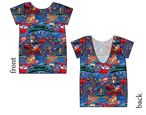 Commander Cupcake Low Back Ballerina Tee