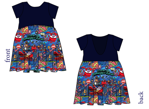 Commander Cupcake Low Back Dress