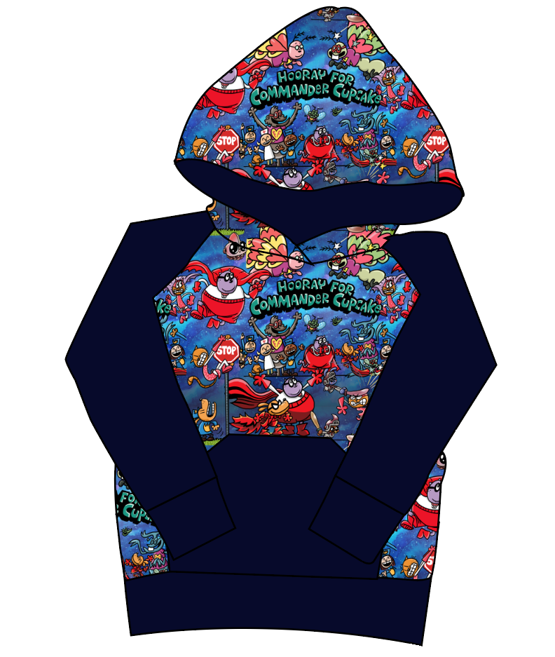 Commander Cupcake Mens' Hoodie