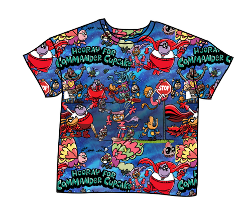 Commander Cupcake Oversized Tee