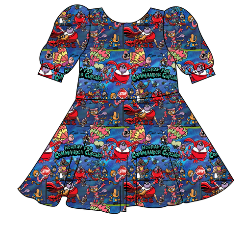 Commander Cupcake Prairie Dress