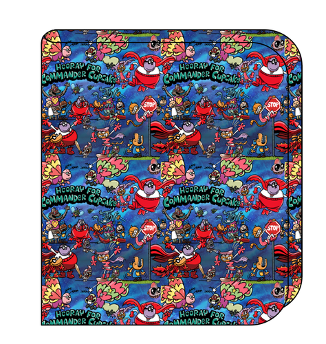 Commander Cupcake Swaddle Blanket