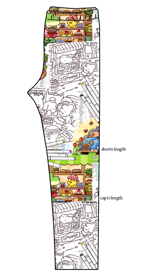 Cutesy Colouring Basic Leggings