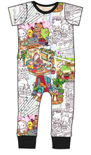 Load image into Gallery viewer, Cutesy Colouring Emmett Pants And Shorts T-Shirt Romper