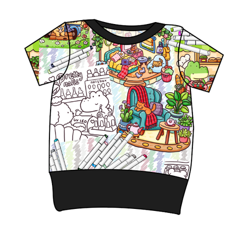 Cutesy Colouring Grow With Me Tee
