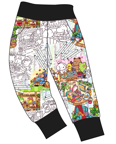 Cutesy Colouring Ladies' Joggers and Jogger Shorts