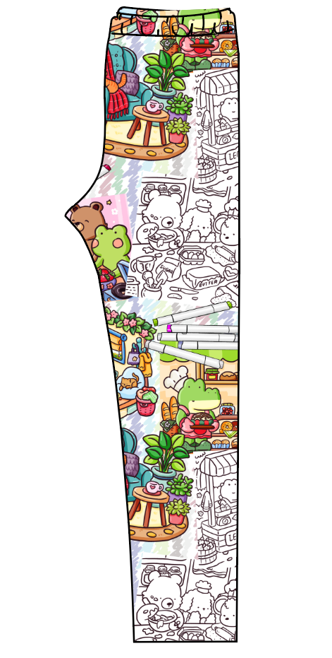 Cutesy Colouring Ladies' Lounge Leggings