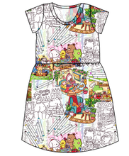 Load image into Gallery viewer, Cutesy Colouring Ladies&#39; Play Dress
