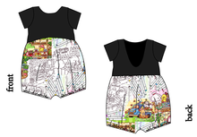 Load image into Gallery viewer, Cutesy Colouring Low Back Romper and Bubble Romper