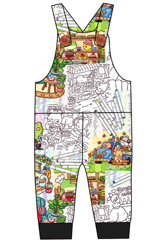 Cutesy Colouring Overalls and Shortalls
