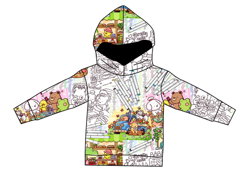 Cutesy Colouring Oversized Hoodie