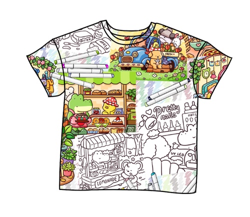 Cutesy Colouring Oversized Tee