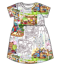 Load image into Gallery viewer, Cutesy Colouring Play Dress
