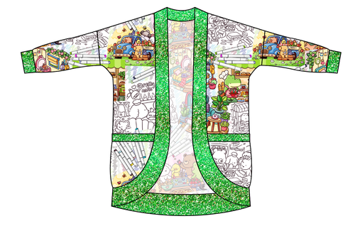 Cutesy Colouring Kids Cocoon Cardigan