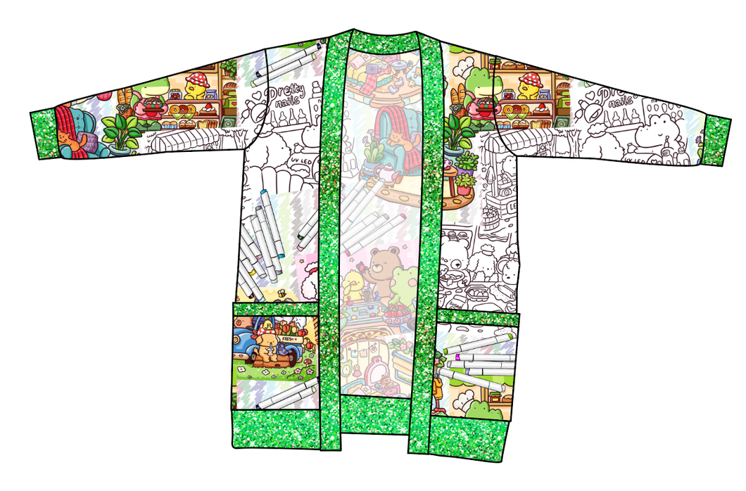 Cutesy Colouring Kids Grandpa Cardigan