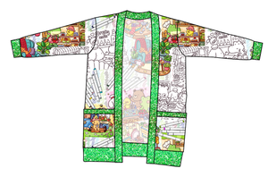 Cutesy Colouring Ladies' Grandpa Cardigan