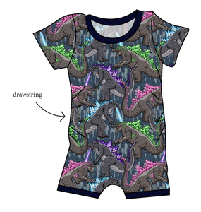 Atomic Monster Grow With Me Pants And Shorts Romper