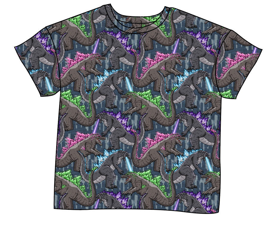 Atomic Monster Ladies' Oversized Tee