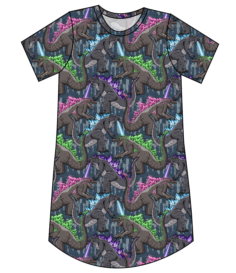 Atomic Monster Ladies' T-Shirt Dress