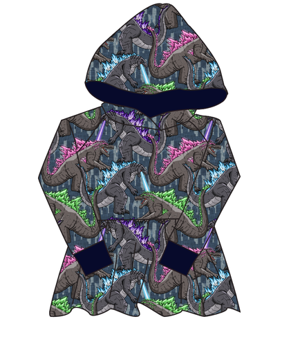 Atomic Monster Peplum Hoodie (or Crewneck)