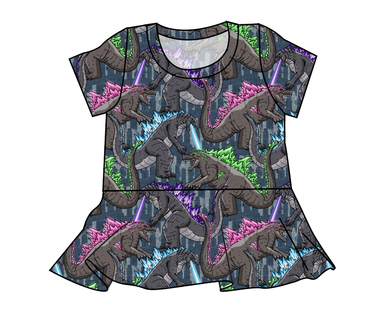 Atomic Monster Peplum Top