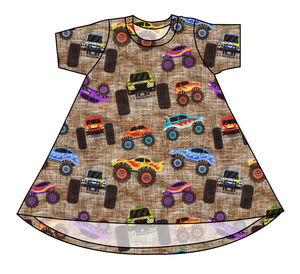 Monster Trucks Basic T-Shirt Dress
