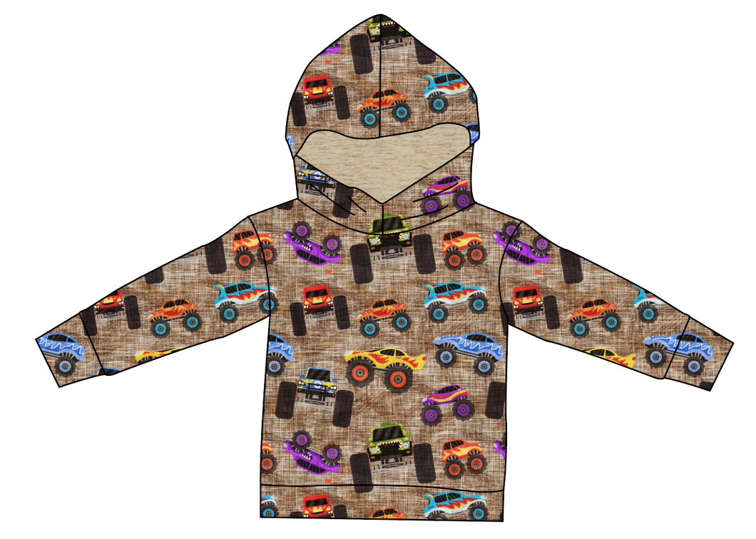 Monster Trucks Ladies Oversized Hoodie