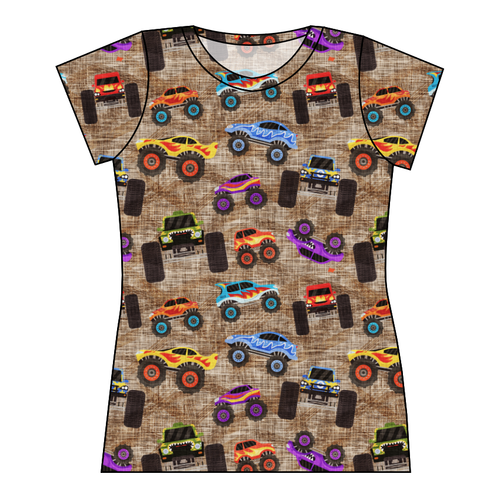 Monster Trucks Ladies' Basic Tee