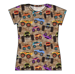 Monster Trucks Ladies' Basic Tee