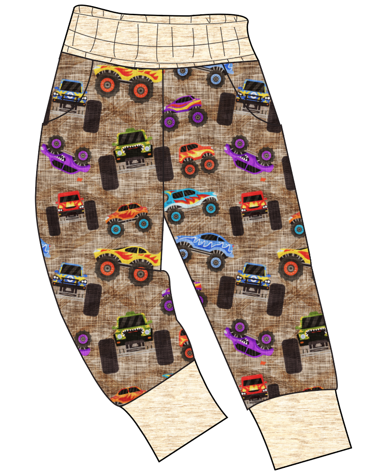 Monster Trucks Ladies' Joggers and Jogger Shorts