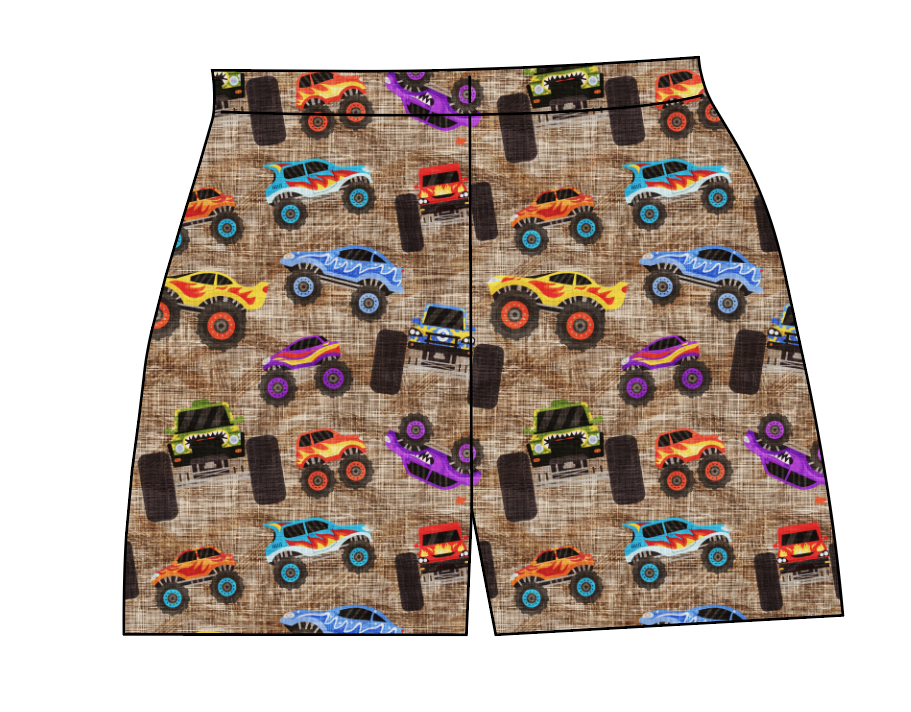 Monster Trucks Ladies' Lounge Shorts