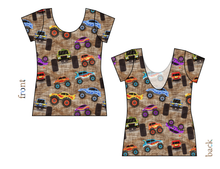 Load image into Gallery viewer, Monster Trucks Ladies&#39; Low Back Ballerina Tee