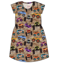 Load image into Gallery viewer, Monster Trucks Ladies&#39; Play Dress