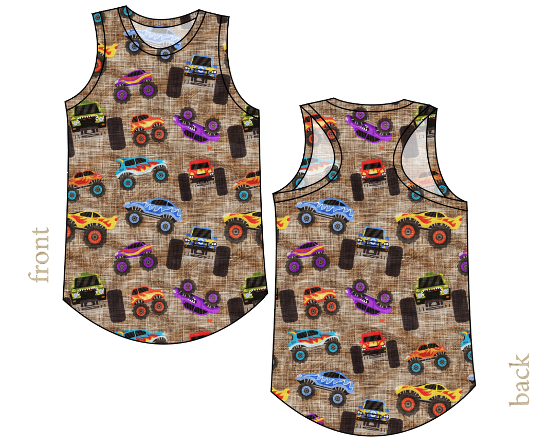 Monster Trucks Ladies' Summer Tank