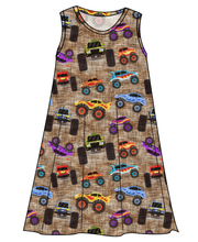 Load image into Gallery viewer, Monster Trucks Ladies&#39; Swing Dress
