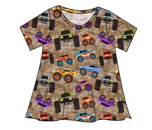 Monster Trucks Ladies' Swing Tee