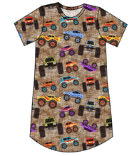 Load image into Gallery viewer, Monster Trucks Ladies&#39; T-Shirt Dress