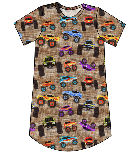 Monster Trucks Ladies' T-Shirt Dress