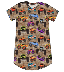 Monster Trucks Ladies' T-Shirt Dress