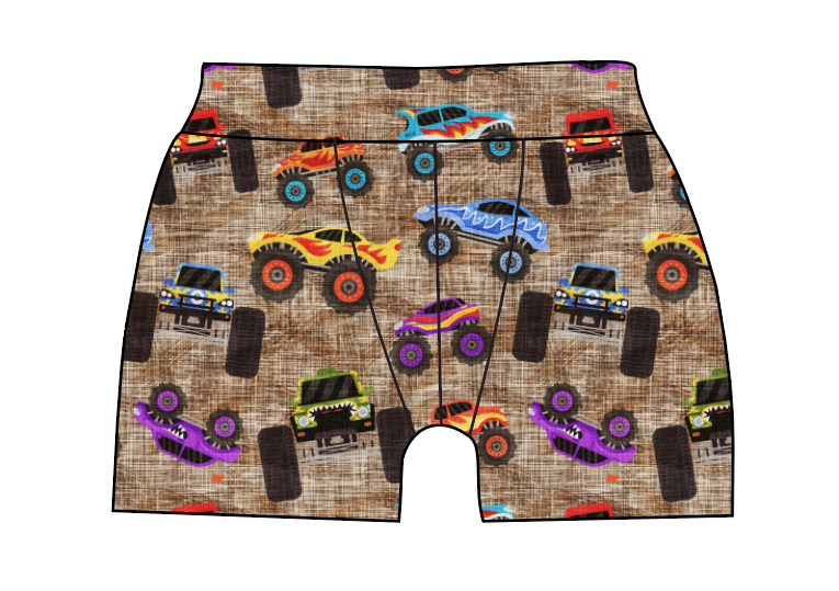 Monster Trucks Mens' Boxer Briefs